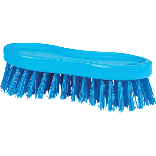 ColorCore Hand Brush, Stiff Bristles, 6" Long, Blue Equipex