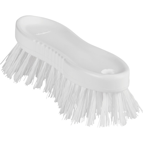 ColorCore Hand Brush, Stiff Bristles, 6" Long, White Equipex