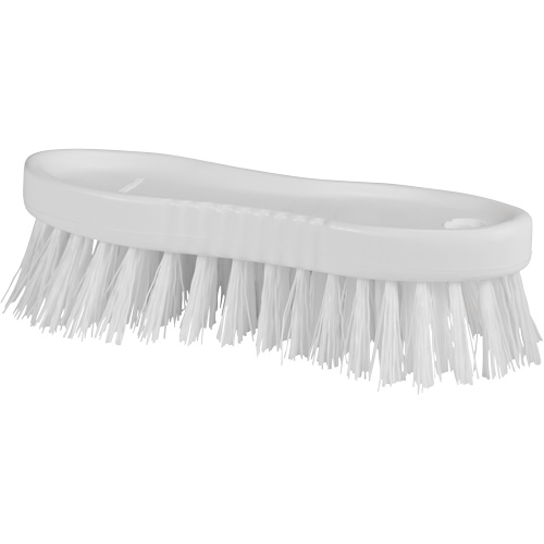 ColorCore Hand Brush, Stiff Bristles, 6" Long, White Equipex