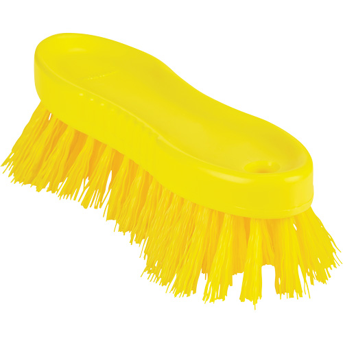 ColorCore Hand Brush, Stiff Bristles, 6" Long, Yellow Equipex