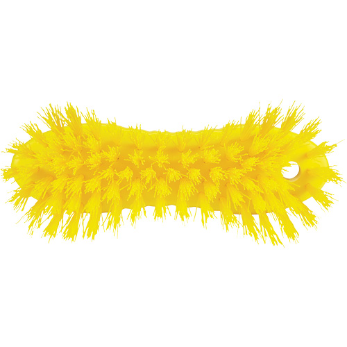 ColorCore Hand Brush, Stiff Bristles, 6" Long, Yellow Equipex