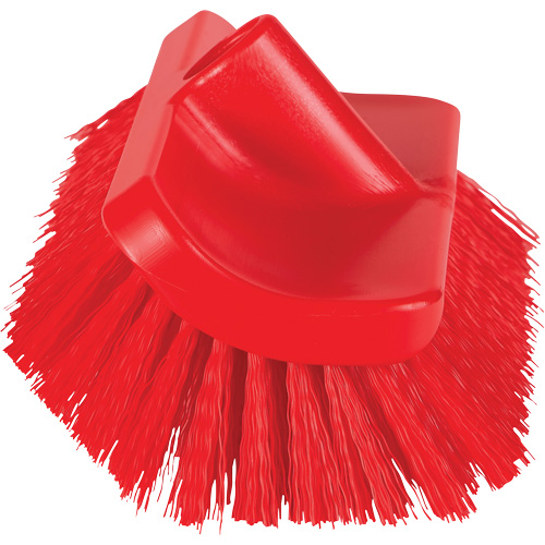 Brosse &agrave; angle double ColorCore pour surfaces hautes et basses, Soies Ferme, Longueur de 10", Rouge Equipex