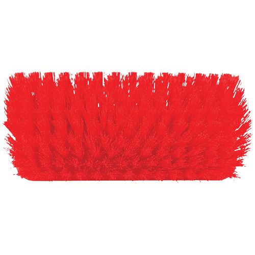 Brosse &agrave; angle double ColorCore pour surfaces hautes et basses, Soies Ferme, Longueur de 10", Rouge Equipex
