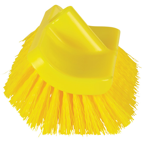 Brosse &agrave; angle double ColorCore pour surfaces hautes et basses, Soies Ferme, Longueur de 10", Jaune Equipex
