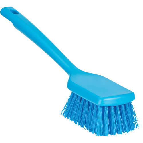 ColorCore Short Handle Brush, Stiff Bristles, 12" Long, Blue Equipex