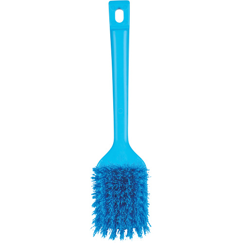 ColorCore Short Handle Brush, Stiff Bristles, 12" Long, Blue Equipex
