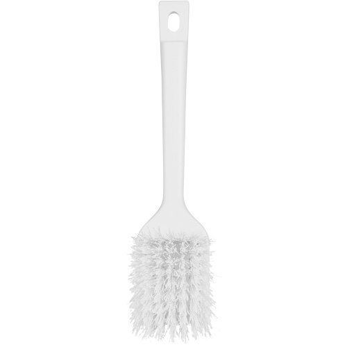 ColorCore Short Handle Brush, Stiff Bristles, 12" Long, White Equipex
