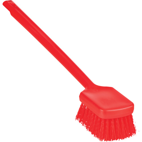Brosse &agrave; manche long ColorCore, Soies Ferme, Longueur de 20", Rouge Equipex
