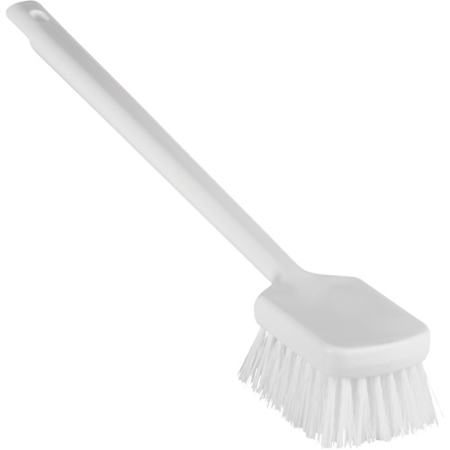 ColorCore Long Handle Brush, Stiff Bristles, 20" Long, White Equipex