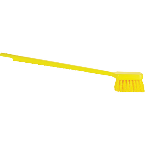 Brosse &agrave; manche long ColorCore, Soies Ferme, Longueur de 20", Jaune Equipex