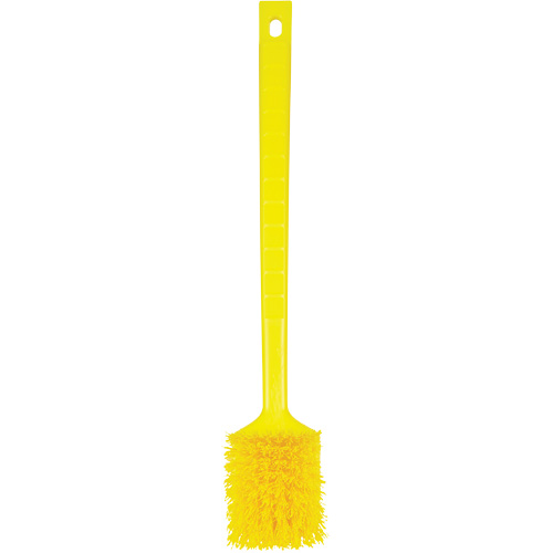 Brosse &agrave; manche long ColorCore, Soies Ferme, Longueur de 20", Jaune Equipex