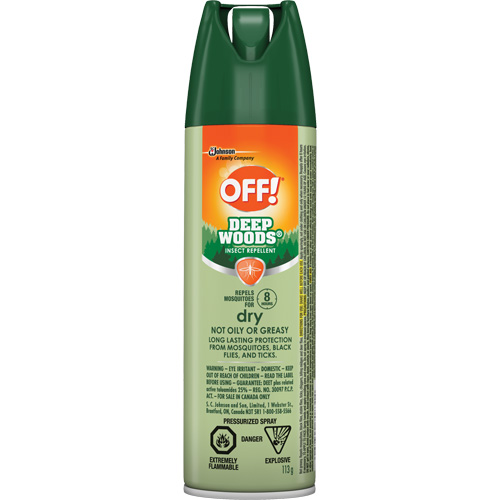 Insectifuge Off! R&eacute;gions sauvages, DEET &agrave; 25 %, A&eacute;rosol, 113 g Equipex