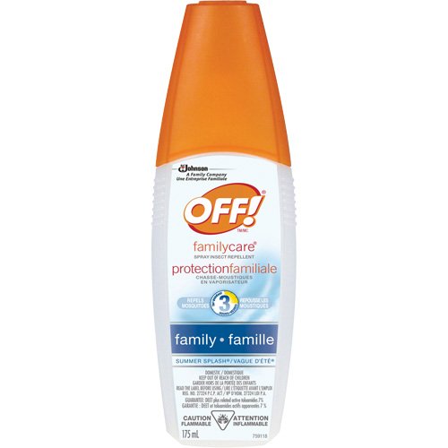 Insectifuge Off! Protection familiale &agrave; parfum de Vague d&eacute;t&eacute;, DEET &agrave; 7 %, Vaporisateur, 175 ml Equipex