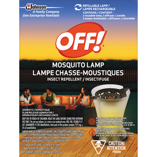 OFF! PowerPad&reg; Mosquito Repellent Lamp, DEET Free, Lamp, 0.822 g Equipex
