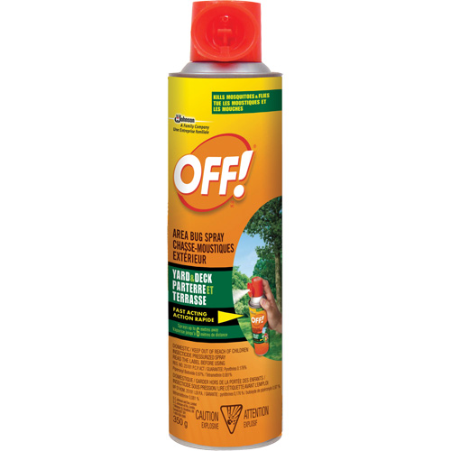 Insectifuge ext&eacute;rieur Off!, Sans DEET, A&eacute;rosol, 350 g Equipex