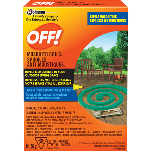 Spirales antimoustiques Off!, Sans DEET, Spirale,  Equipex