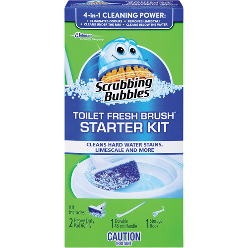 Trousse de d&eacute;marrage de brosse pour cuvettes Scrubbing Bubbles Fresh Brush, Recharge Equipex