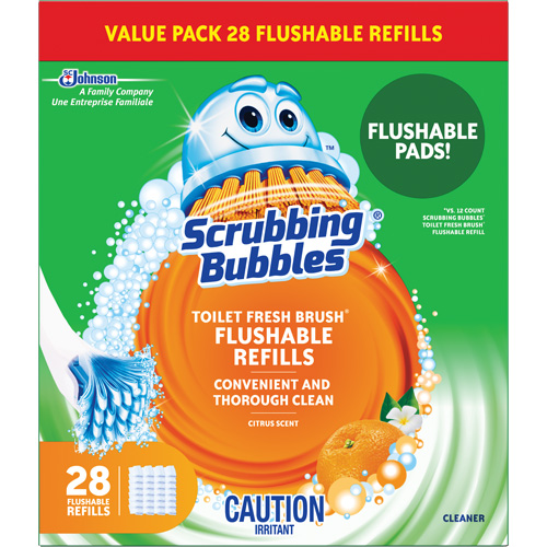 Recharge de tampons pour la brosse pour cuvettes Scrubbing Bubbles Fresh Brush, Recharge Equipex