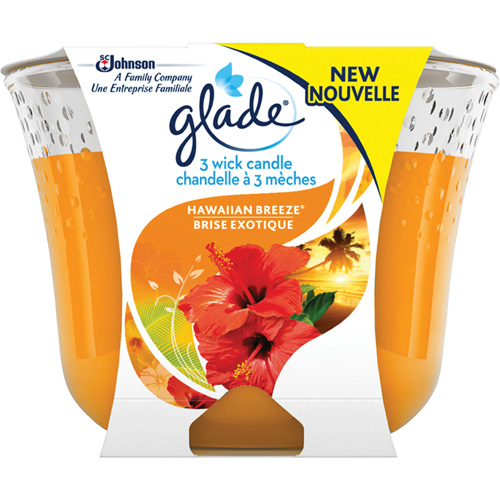 Chandelle &agrave; trois m&egrave;ches Glade, Brise exotique Equipex
