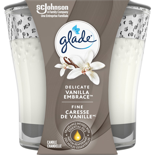 Chandelle en pot Glade, Fine caresse de vanille Equipex