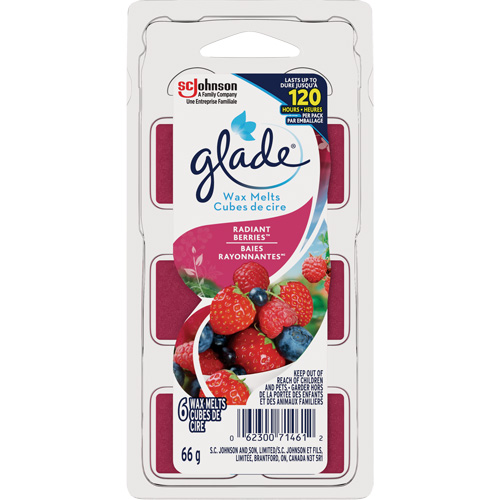 Cubes de cire parfum&eacute;e Glade, Radiant Berries Equipex