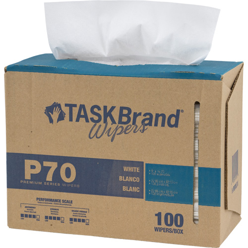 TaskBrand&reg; P70 Premium Series Wipers, Heavy-Duty, 16-3/4" L x 8-1/4" W Equipex