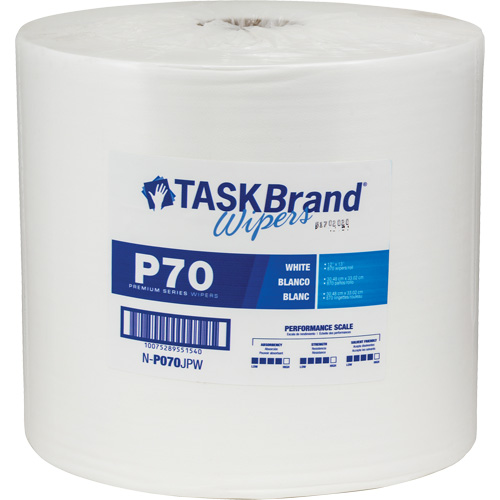 Chiffons de premi&egrave;re qualit&eacute; P70 TaskBrand, Robuste, 13" lo x 12" la Equipex