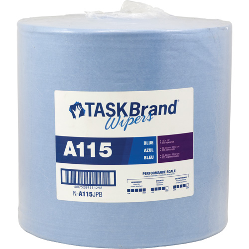 TaskBrand&reg; A115 Advanced Performance Wipers, Heavy-Duty, 13" L x 12" W Equipex