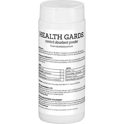 Health Gards&reg; Scented Absorbent Powder, 16 oz., Can Equipex