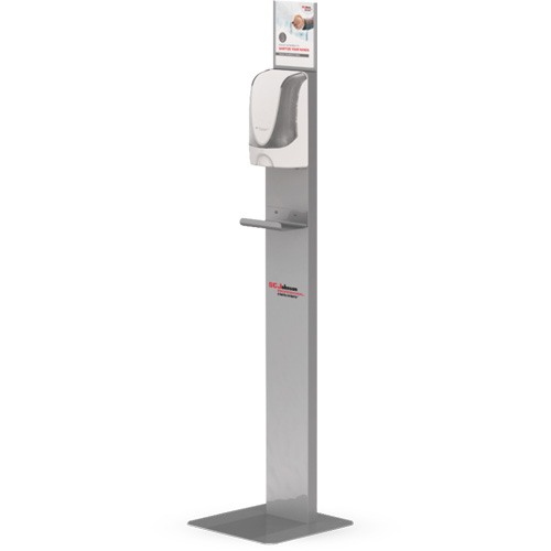 Touch-Free Hand Sanitizer Dispenser Floor Stand Equipex