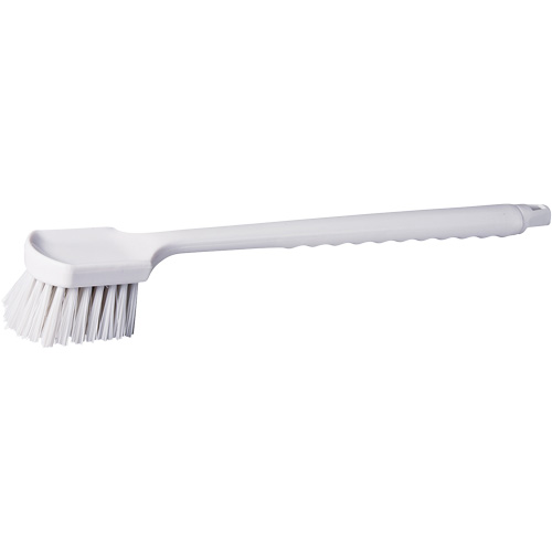 Long Handle Pot Brush, 20" L, Polypropylene Bristles, White Equipex