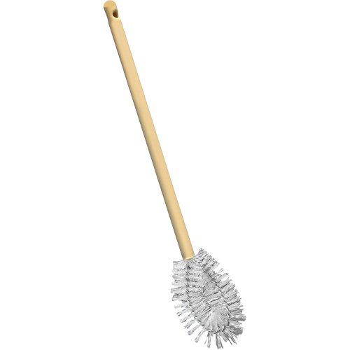 Brosse &agrave; cuvettes HD &agrave; broche torsad&eacute;e, 20" l, Soies Polypropyl&egrave;ne, Jaune Equipex