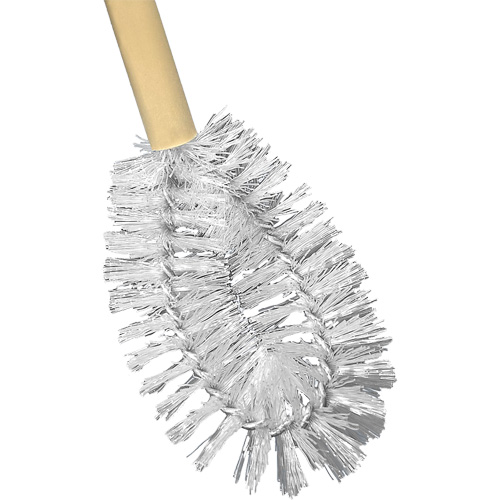 Brosse &agrave; cuvettes HD &agrave; broche torsad&eacute;e, 20" l, Soies Polypropyl&egrave;ne, Jaune Equipex