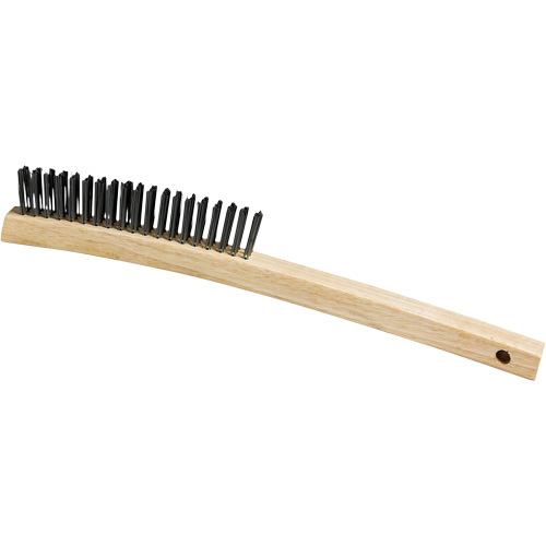 Brosse, Acier, 3 x 19 rangs de fils, Longueur 13-3/4" Equipex