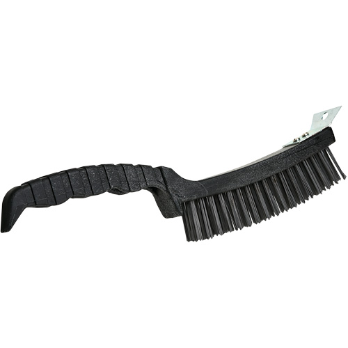 Brosse, Acier, 4 x 17 rangs de fils, Longueur 12" Equipex