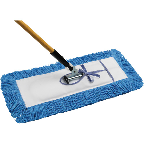 Static-H Dust Mop with Handle, Tie-On Style, Nylon, 24" L x 5" W Equipex