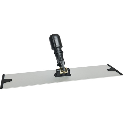 Support de vadrouille &agrave; &eacute;pousseter en microfibres &agrave; boucles et crochets, 18", Aluminium Equipex