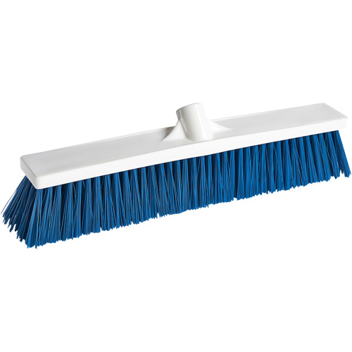 Balai-brosse pour le service alimentaire, Crins Moyen, 18", Polypropyl&egrave;ne, Blanc Equipex