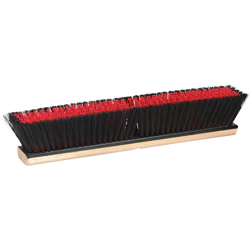 Combination Push Broom, 24", Coarse/Medium, PVC Bristles Equipex