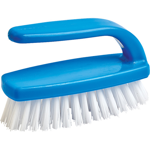 Nail Cleaning Brush, 4" L, Synthetic Bristles, Blue/White Equipex