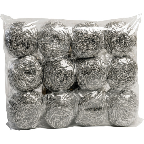 Stainless Steel Scouring Puff, 3" L x 3" W Equipex
