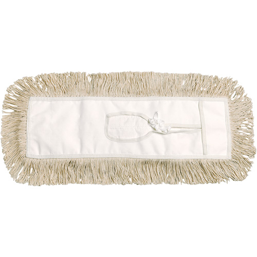 Vadrouille &agrave; &eacute;pousseter, Style &agrave; attacher, Coton, 36" lo x 5" la Equipex
