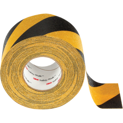 Ruban antid&eacute;rapant tout usage Safety-Walk, 4" x 60', Noir & jaune Equipex