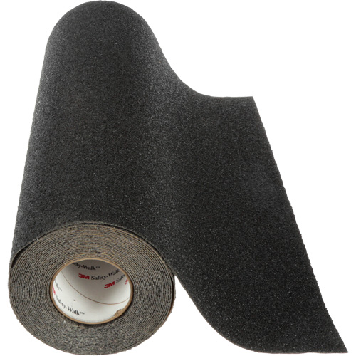 Ruban avec abrasif &agrave; gros grains anti-d&eacute;rapant Safety-Walk, 36" x 30', Noir Equipex