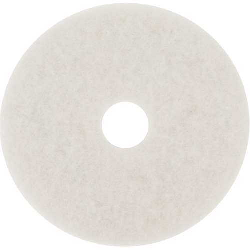 Tampon pour planchers, 10", Lustrage/Nettoyage/Polissage, Blanc Equipex