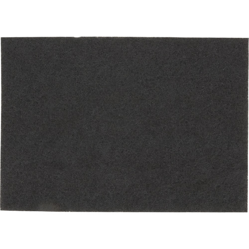 Tampon pour planchers, 14" x 28", D&eacute;capant, Noir Equipex