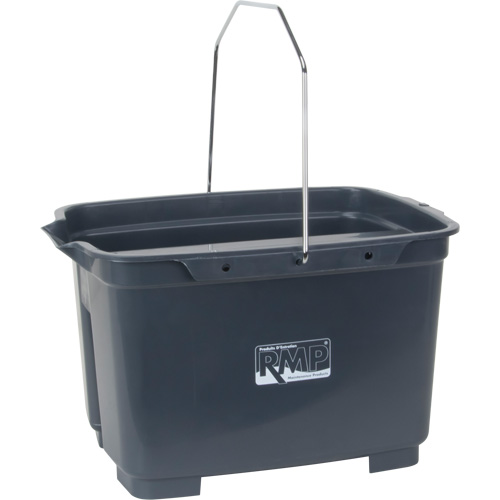 Dual Compartment Bucket, 4.75 US Gal. (19 qt.) Capacity, Grey Equipex