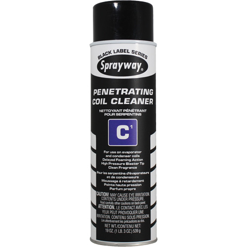 Nettoyant p&eacute;n&eacute;trant pour serpentins C1, 19 oz liq., Canette a&eacute;rosol Equipex