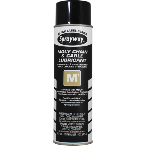 Lubrifiant au molybd&egrave;ne pour chaînes et c&acirc;bles M1, Canette a&eacute;rosol Equipex