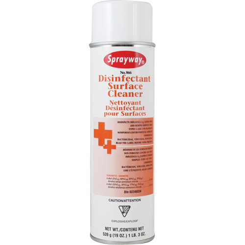 Disinfectant Surface Cleaner, 19 fl. oz., Aerosol Can Equipex